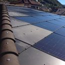 Tegole fotovoltaiche, tetto ad una o più falde, moduli su misura